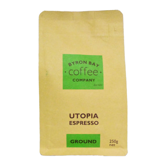 Byron Bay Coffee Co. Utopia Espresso Ground Coffee 250g | Harris Farm Online