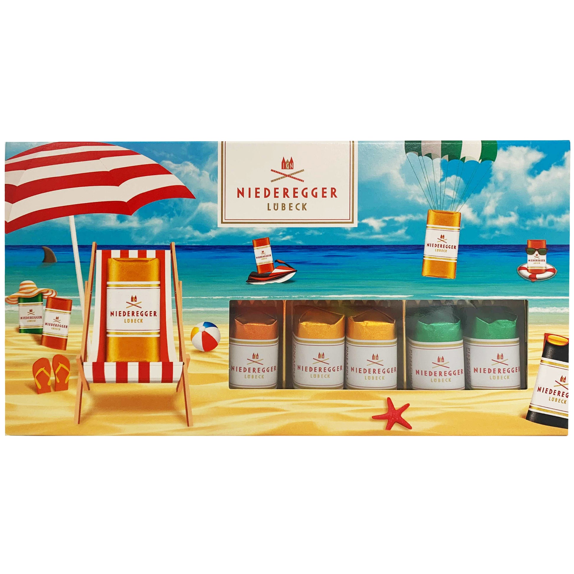 Neideregger Pralines Dark Chocolate Beach Gift Box | Harris Farm Online