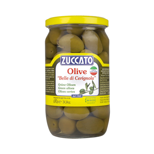 Zuccato Green Olives Belle Di Cerignola 690g