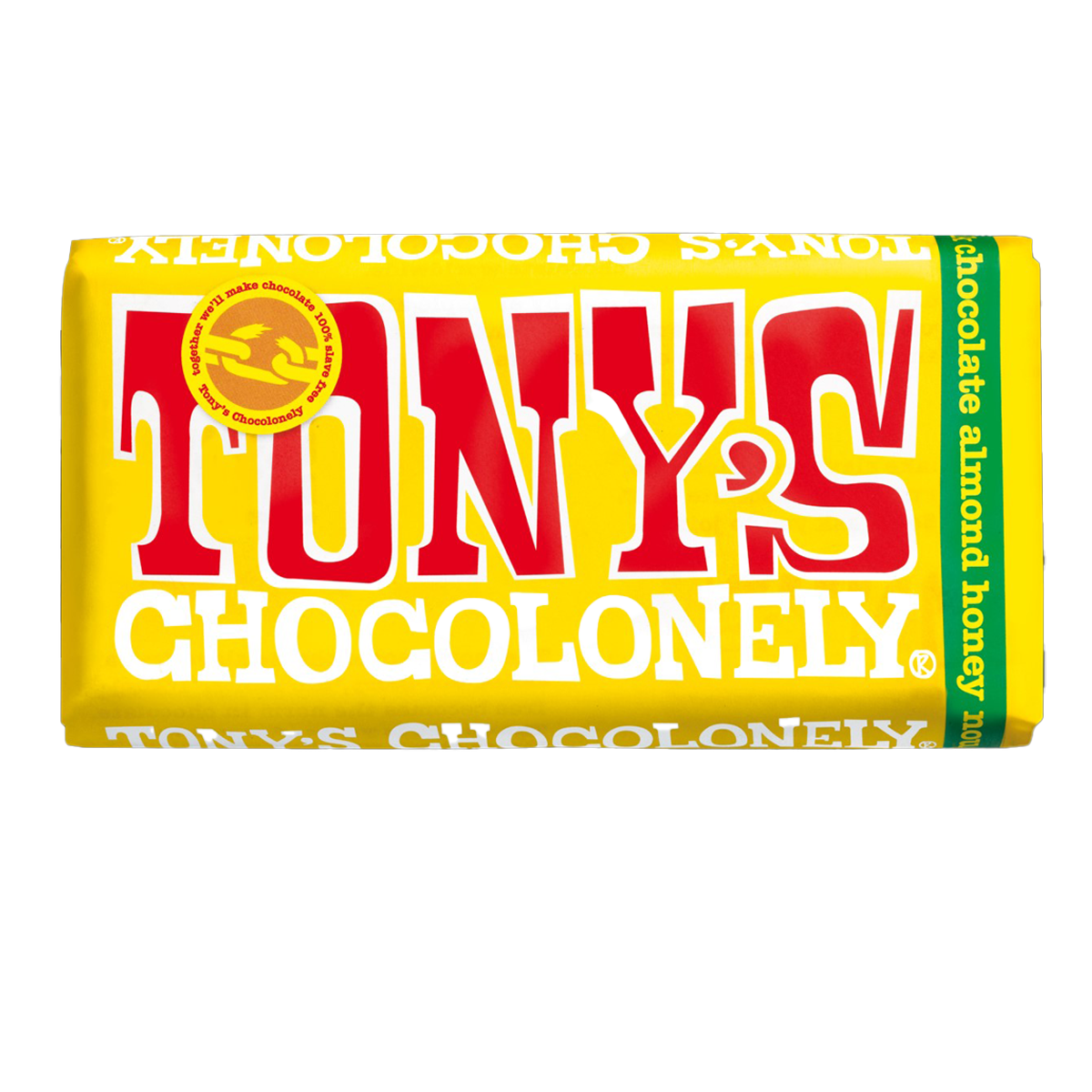 Tony's Chocolonely Milk Chocolate Honey Almond Nougat 180g