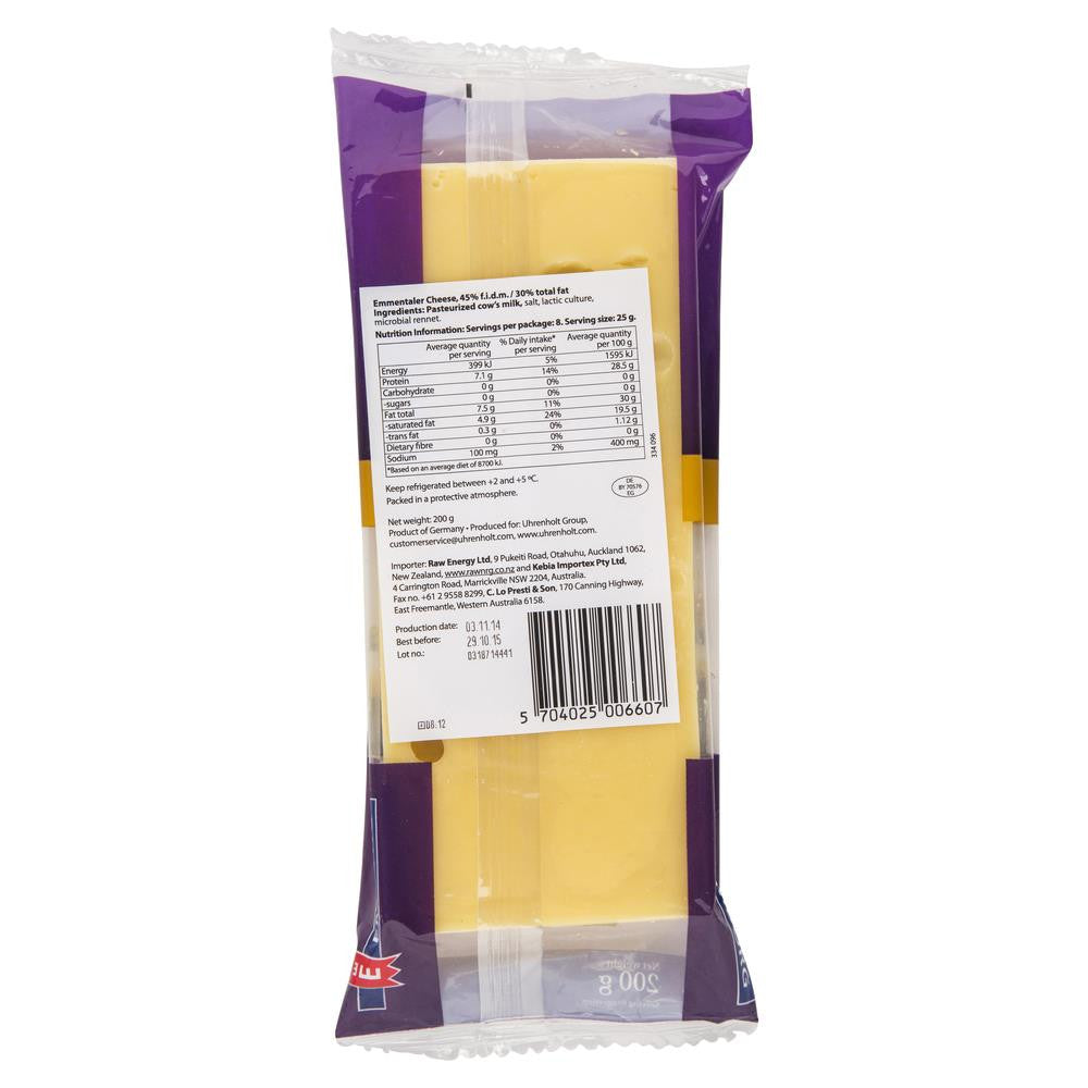 Emborg Emmentaler 200g , Frdg1-Cheese - HFM, Harris Farm Markets
- 2