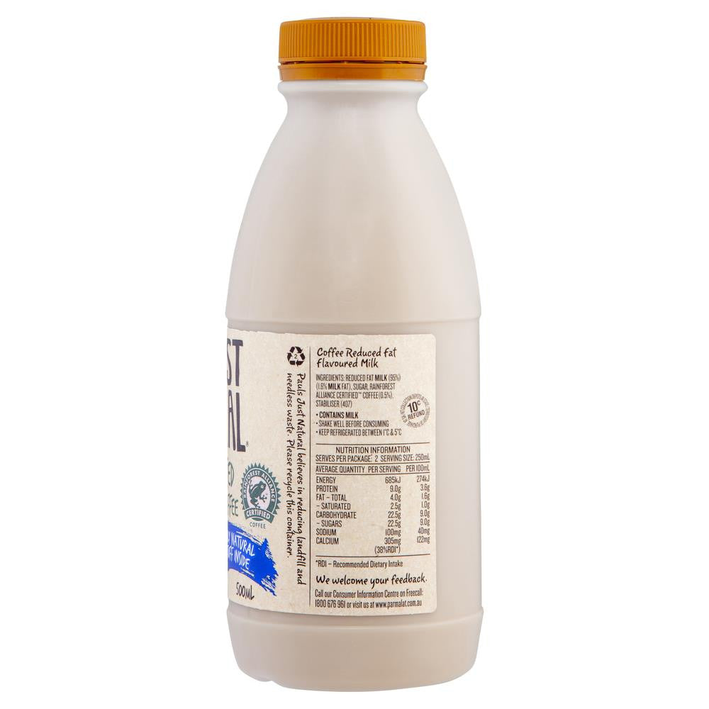 Pauls Just Natural Iced Coffee 500mL , Frdg2-Dairy - HFM, Harris Farm Markets
- 2