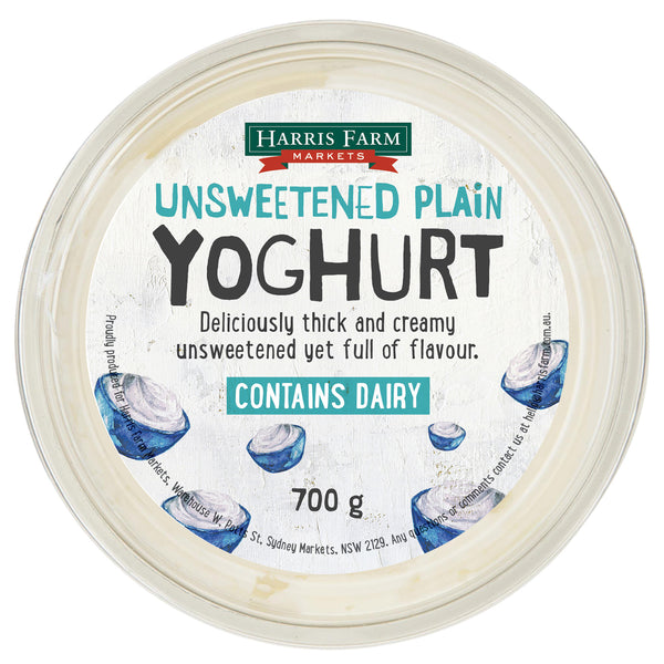 Harris Farm Yoghurt Unsweetened Plain 700g