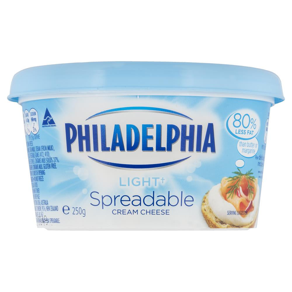 Philadelphia Light Spreadable Cream Cheese 250g , Frdg1-Cheese - HFM, Harris Farm Markets
- 2