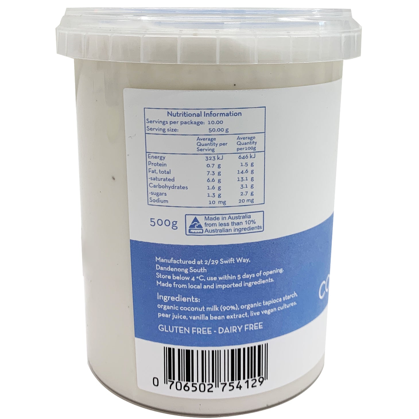 Born Cultured Vanilla Bean Coconut Yoghurt | Harris Farm Online