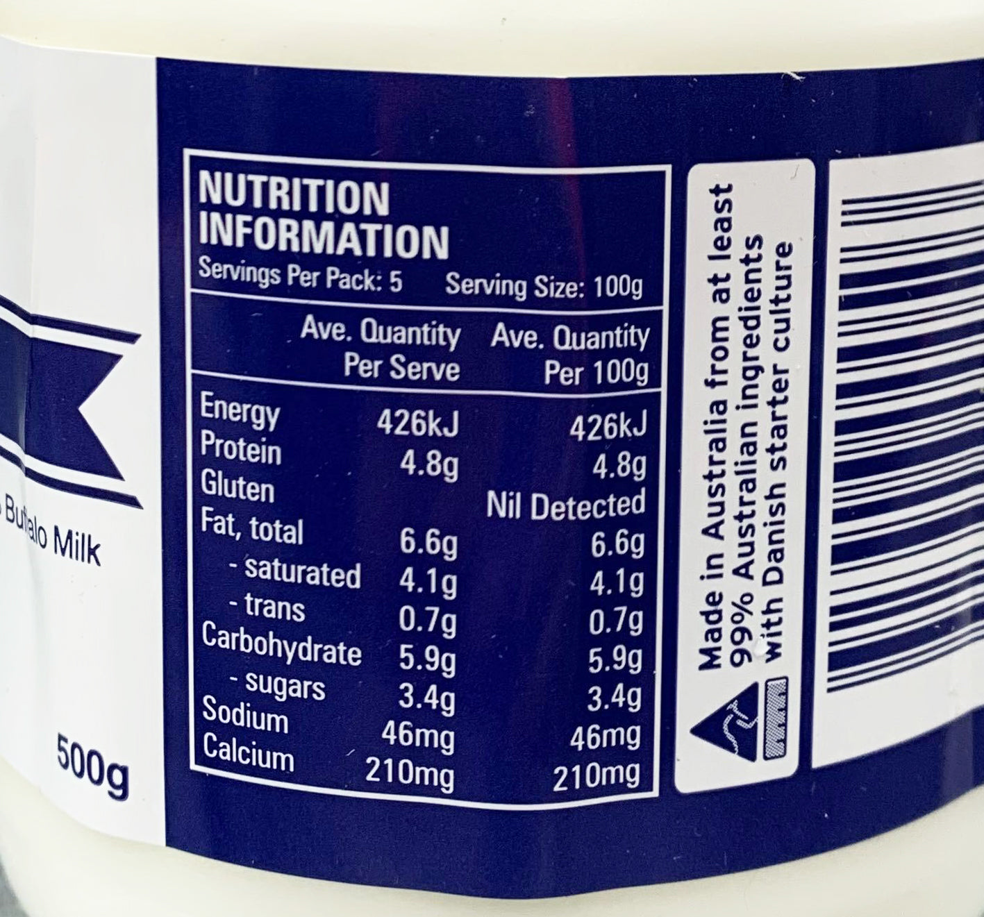 Shaw River - Yoghurt - Natural Buffalo Milk | Harris Farm Online