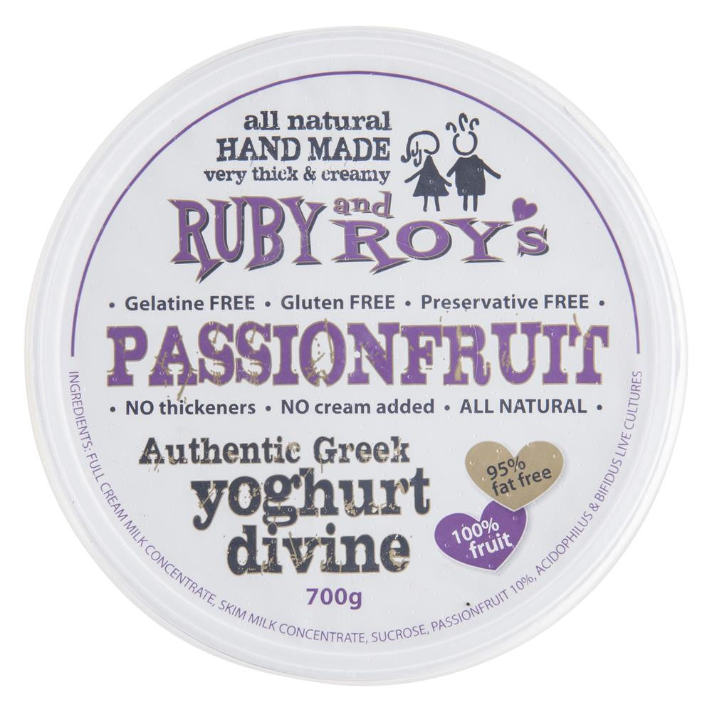 Ruby And Roys Yoghurt Divine Passionfruit 700g , Frdg2-Dairy - HFM, Harris Farm Markets
- 1