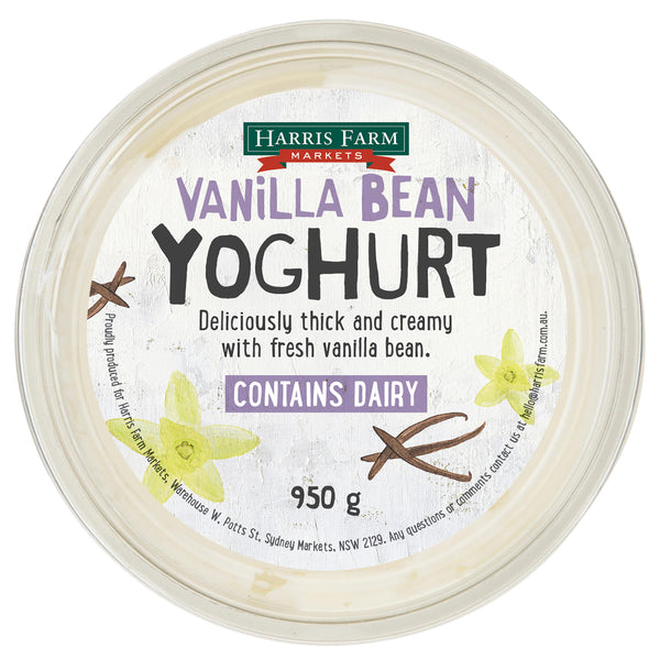 Harris Farm Yoghurt Vanilla Bean 950g