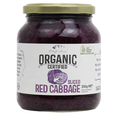 Chef's Choice Organic Red Cabbage Sliced 350g | Harris Farm Online