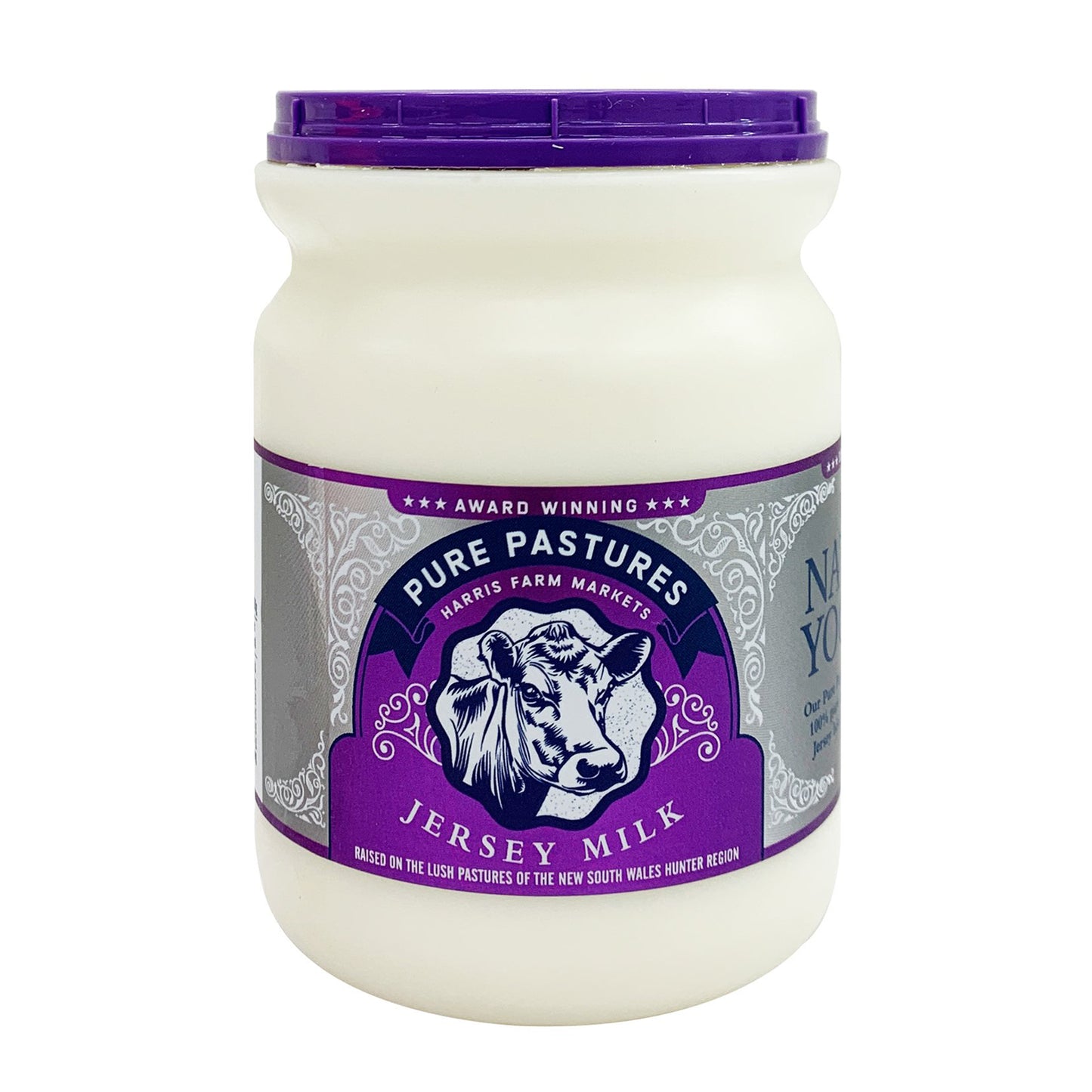 Pure Pastures Natural Yoghurt Jersey Milk 500g Pot