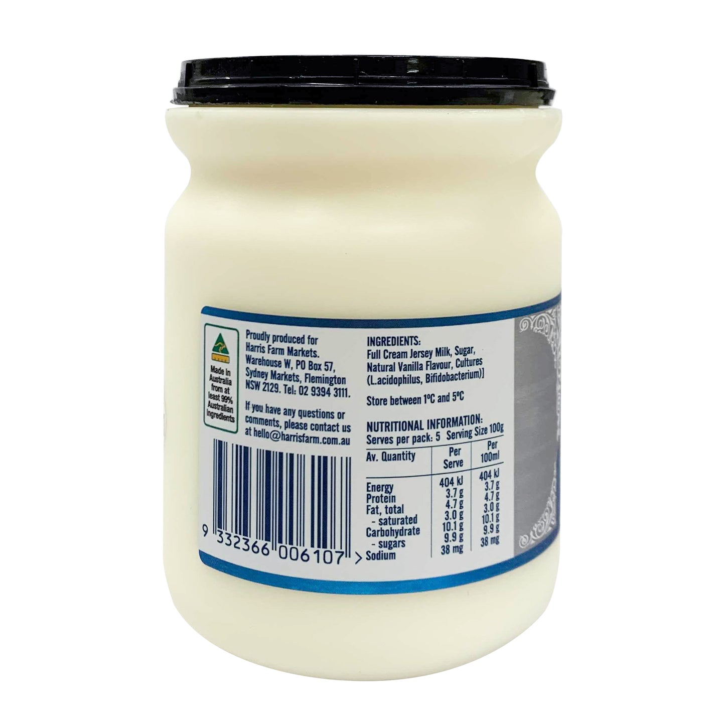 Pure Pastures Jersey Milk Natural Vanilla Yoghurt | Harris Farm Online