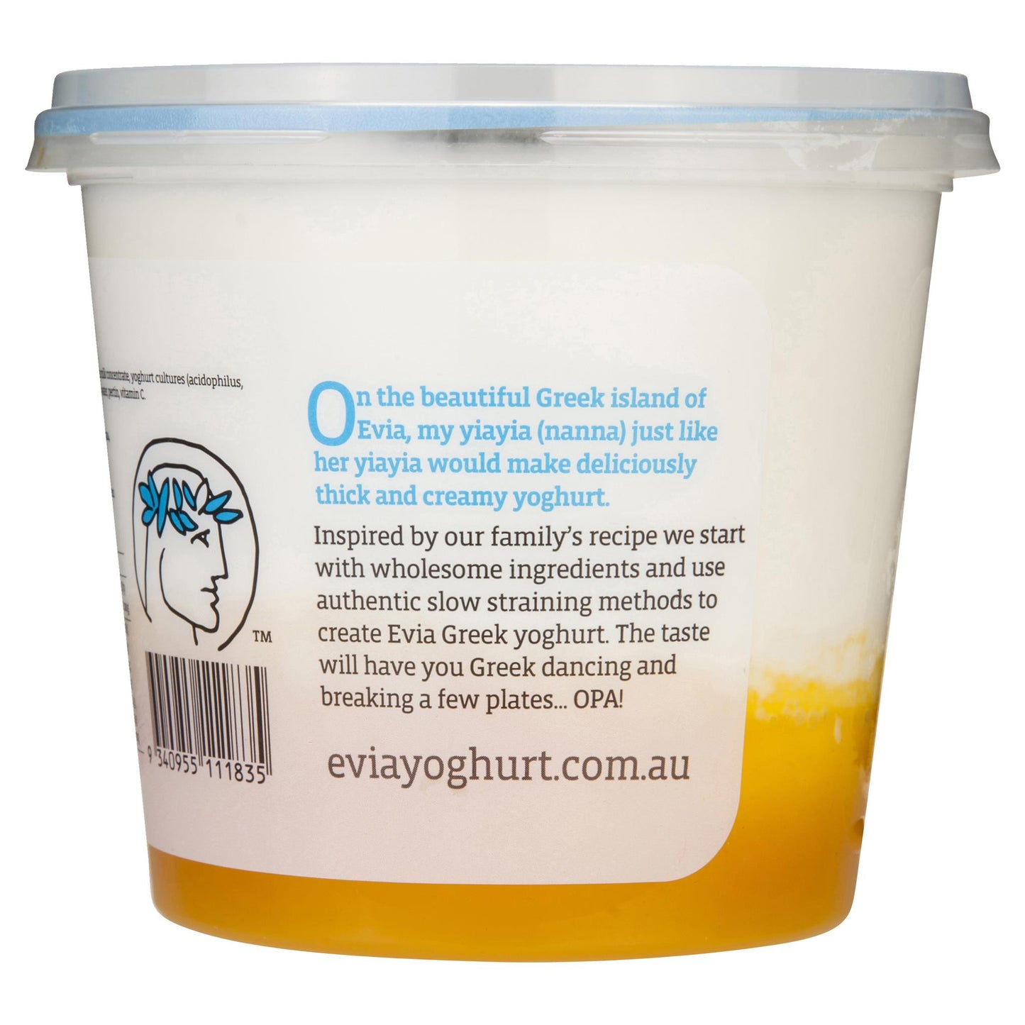 Evia Yoghurt Gelatin Free Strained Greek Thick & Lite Mango 700g , Frdg2-Dairy - HFM, Harris Farm Markets
- 2