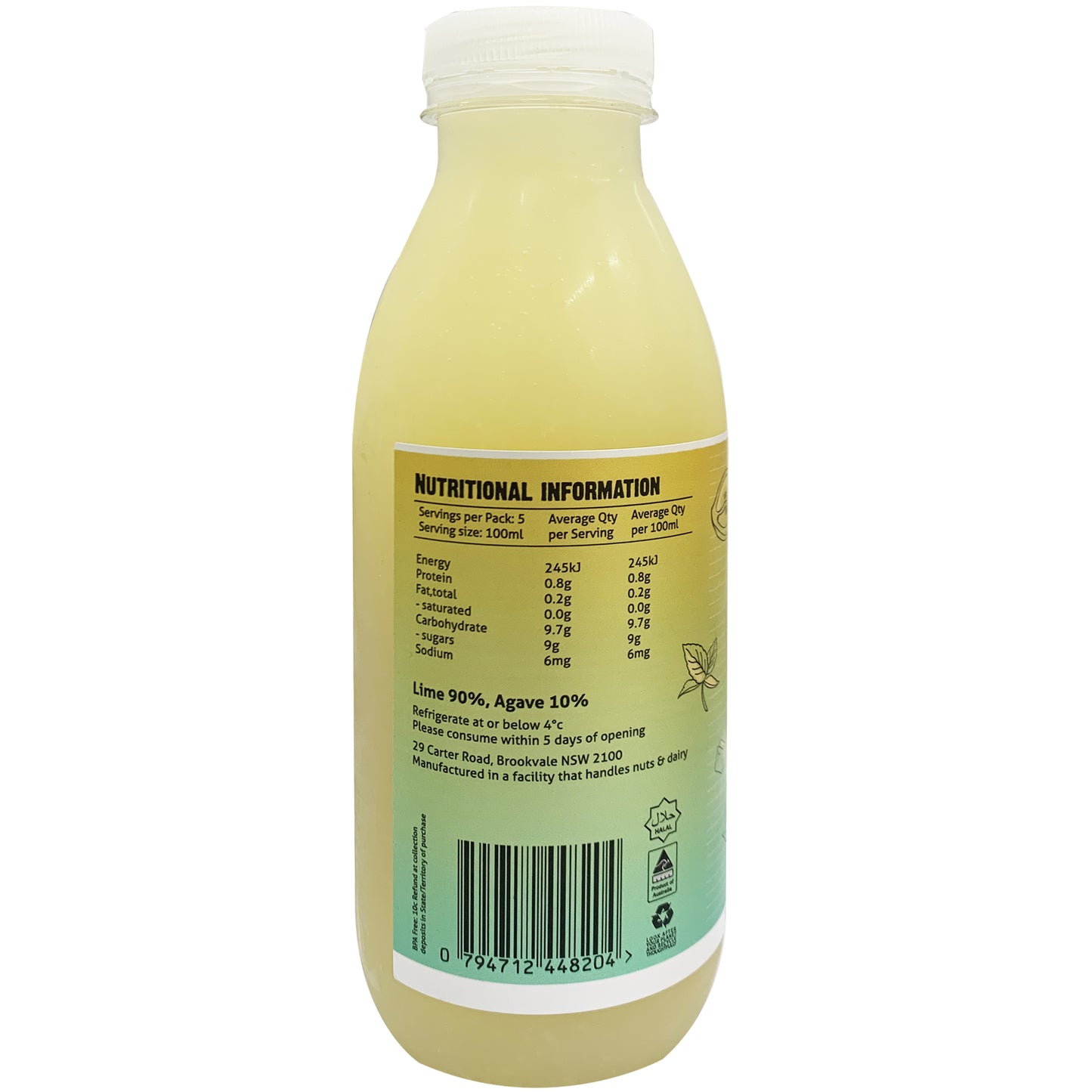 Mixa Cold Pressed Lime and Agave Juice | Harris Farm Online