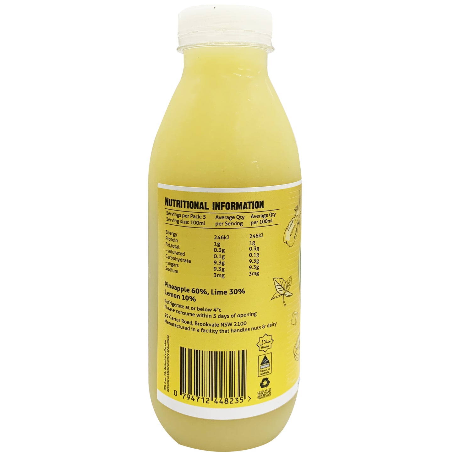 Mixa Cold Pressed Pineapple Lime and Lemon Juice | Harris Farm Online