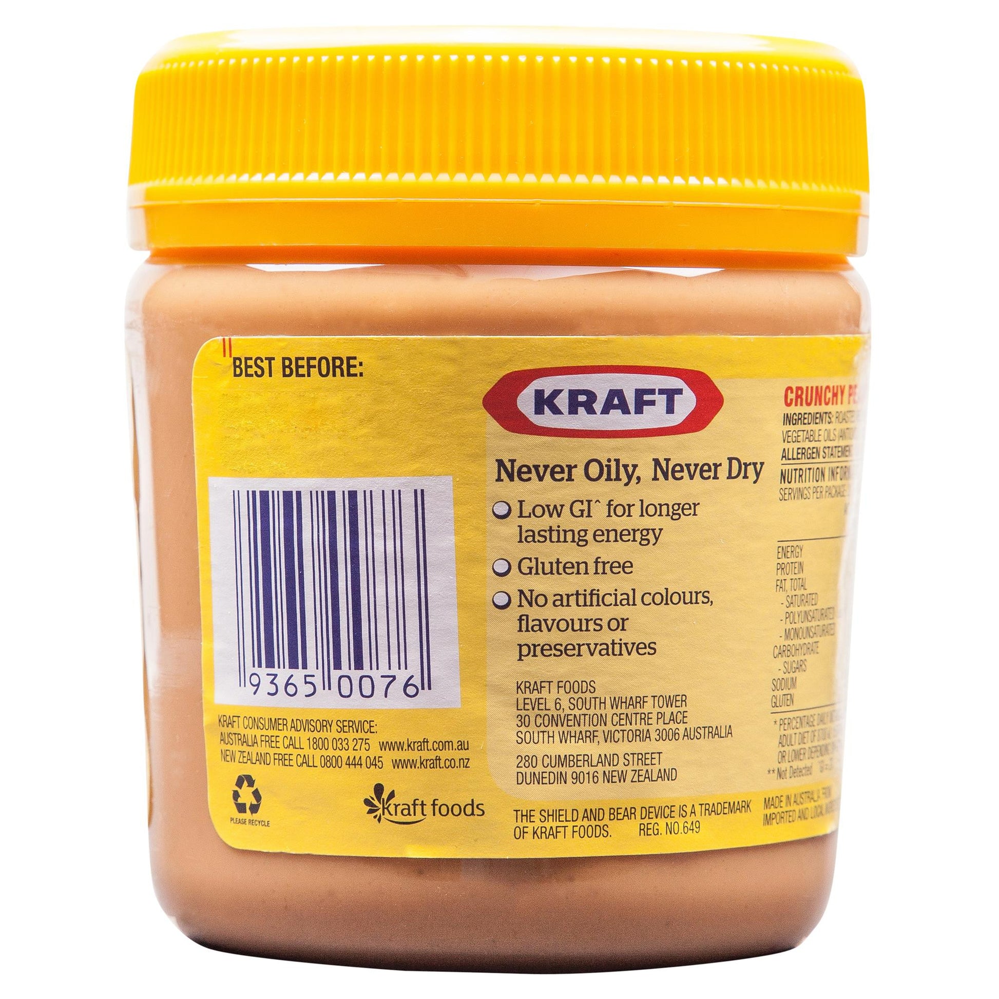 Kraft Peanut Butter Crunchy 375g , Grocery-Spreads - HFM, Harris Farm Markets
 - 2