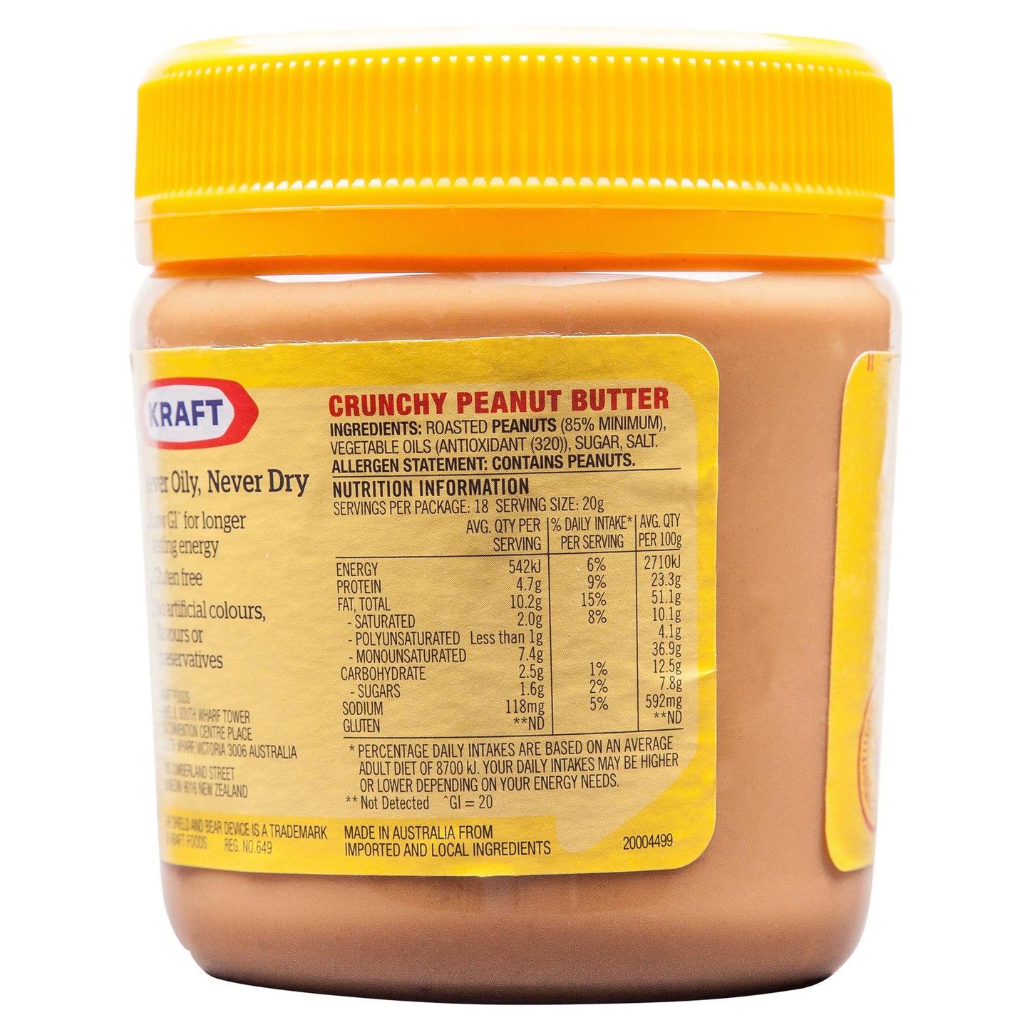 Kraft Peanut Butter Crunchy 375g , Grocery-Spreads - HFM, Harris Farm Markets
- 3