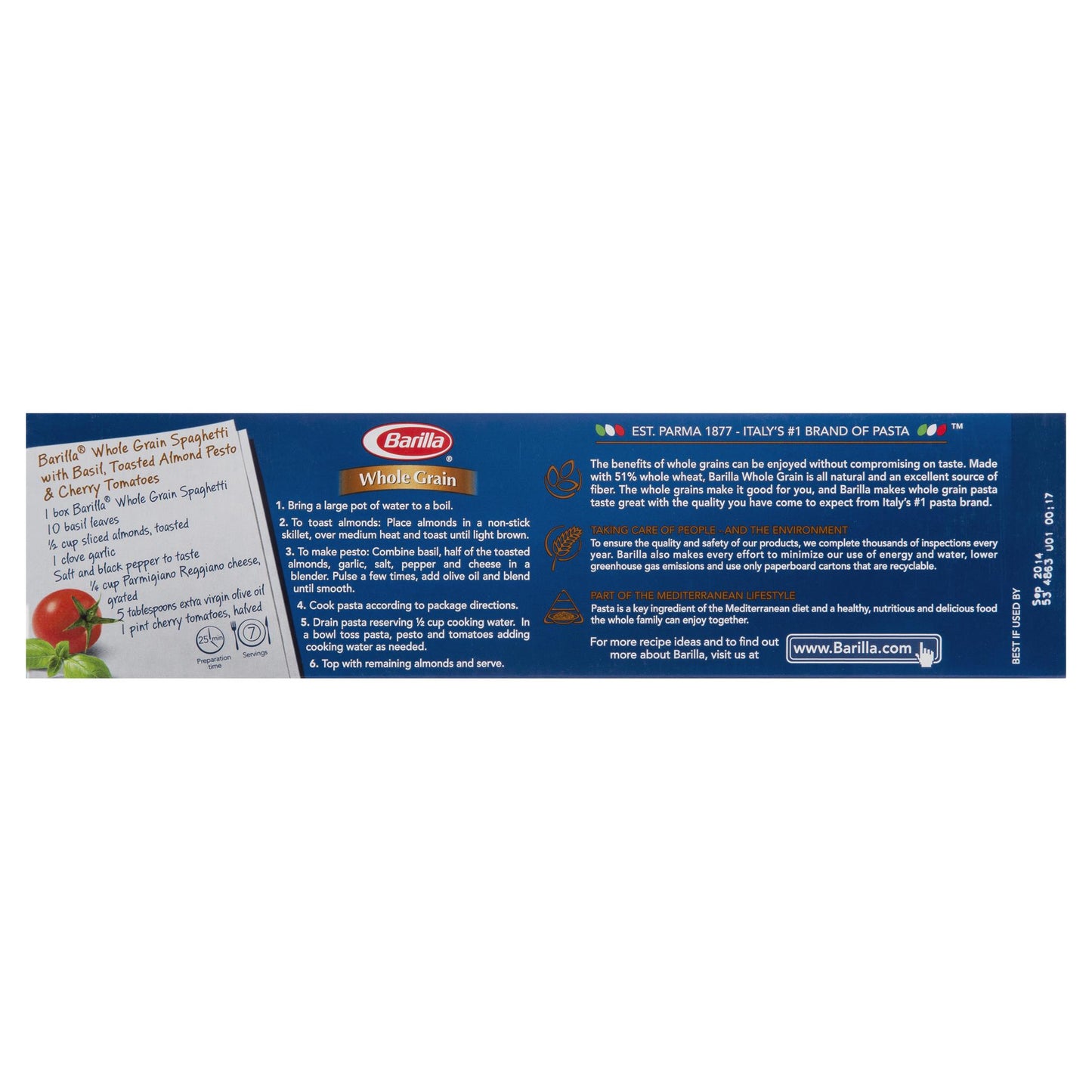 Barilla Wholemeal Spaghetti 375g , Grocery-Pasta - HFM, Harris Farm Markets
- 3