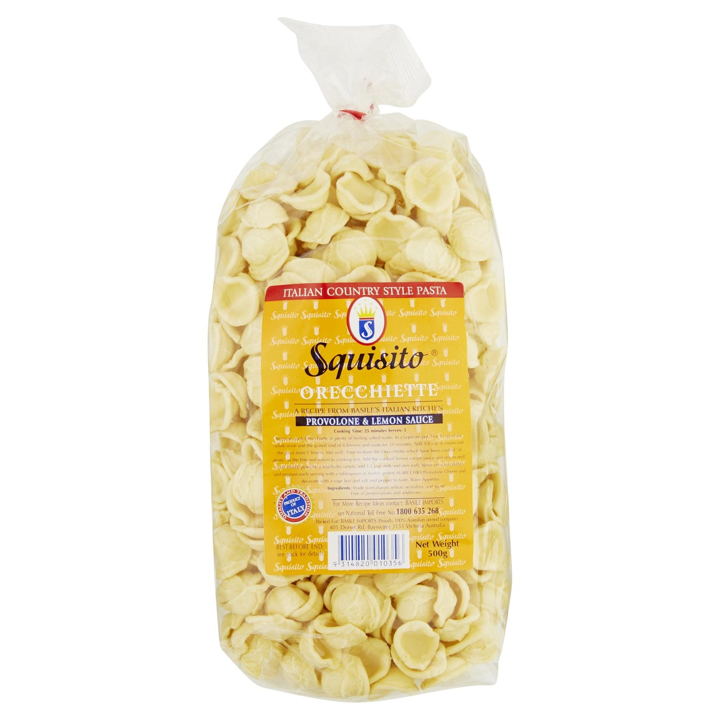 Squisito Orecchiette 500g , Grocery-Pasta - HFM, Harris Farm Markets
- 1