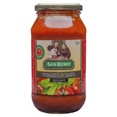 San Remo Pasta Sauce Tomato & Basil 500g , Grocery-Pasta - HFM, Harris Farm Markets
 - 1