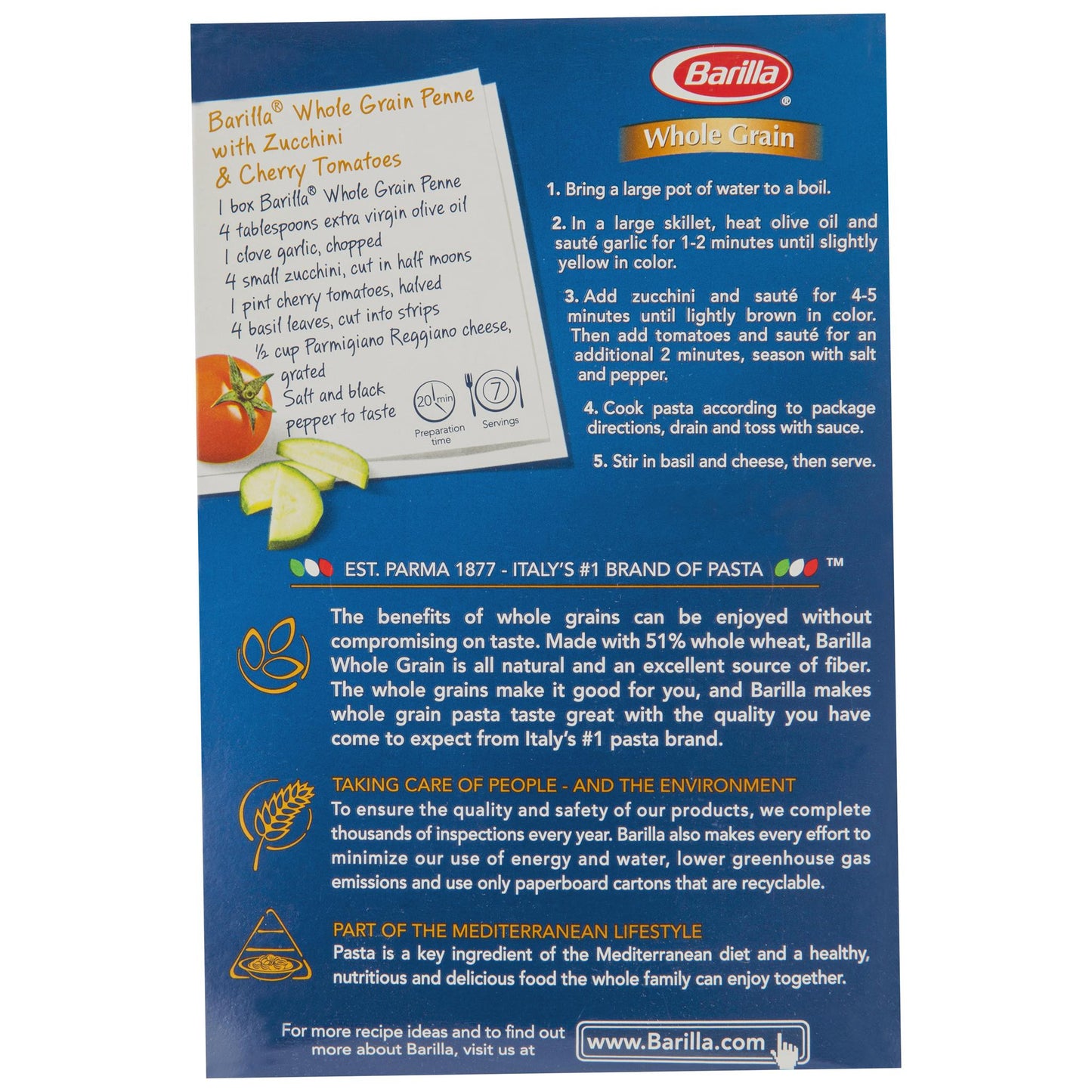 Barilla Wholemeal Penne 375g , Grocery-Pasta - HFM, Harris Farm Markets
- 3