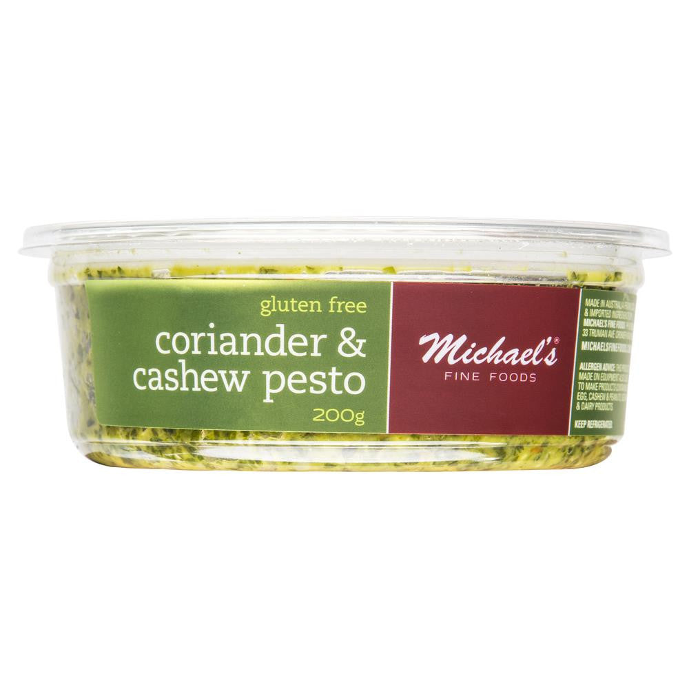 Michaels Fine Foods Coriander Cashew Pesto 200g , Frdg1-Antipasti - HFM, Harris Farm Markets
- 2