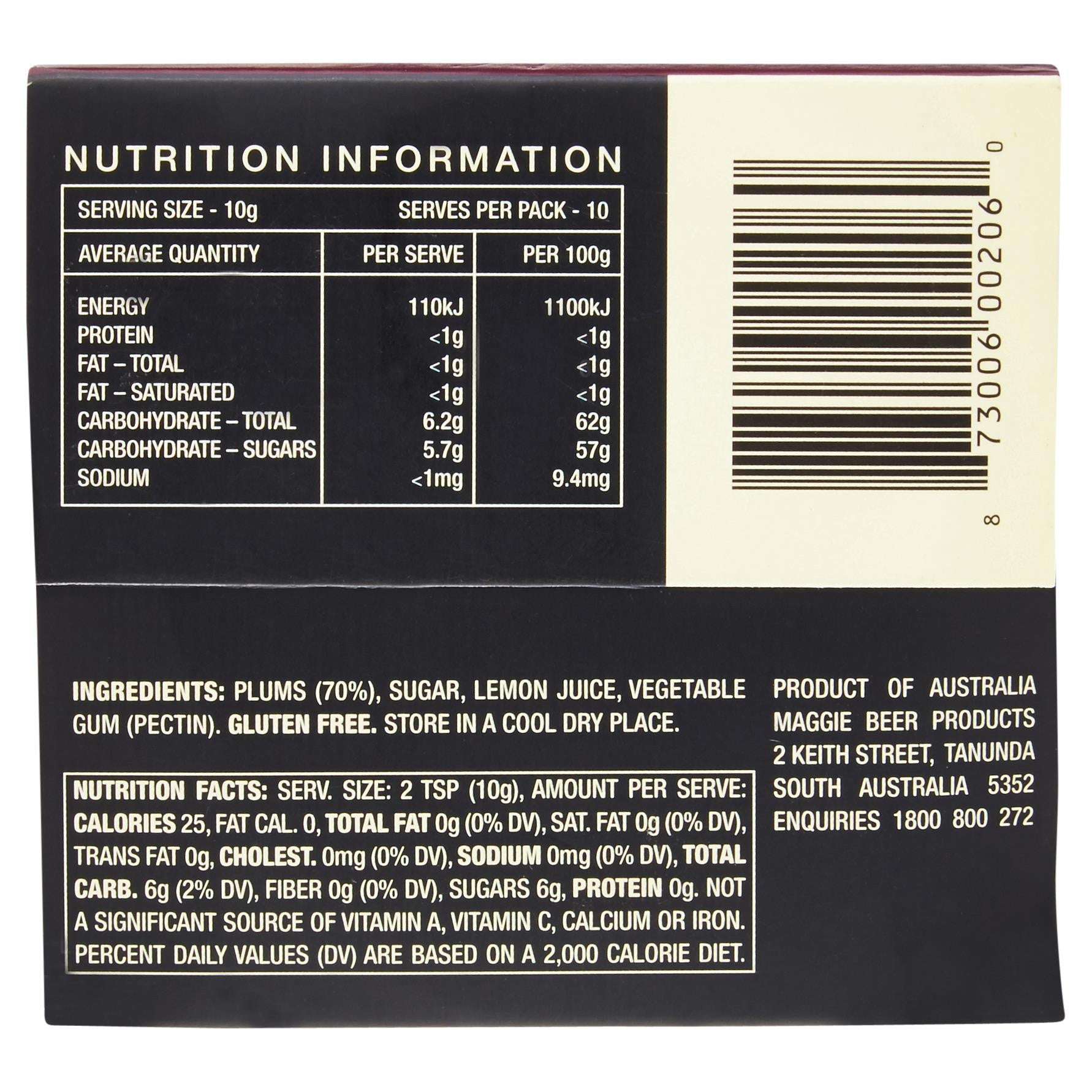 Maggie Beer Paste Plum 100g , Grocery-Antipasti - HFM, Harris Farm Markets
 - 2