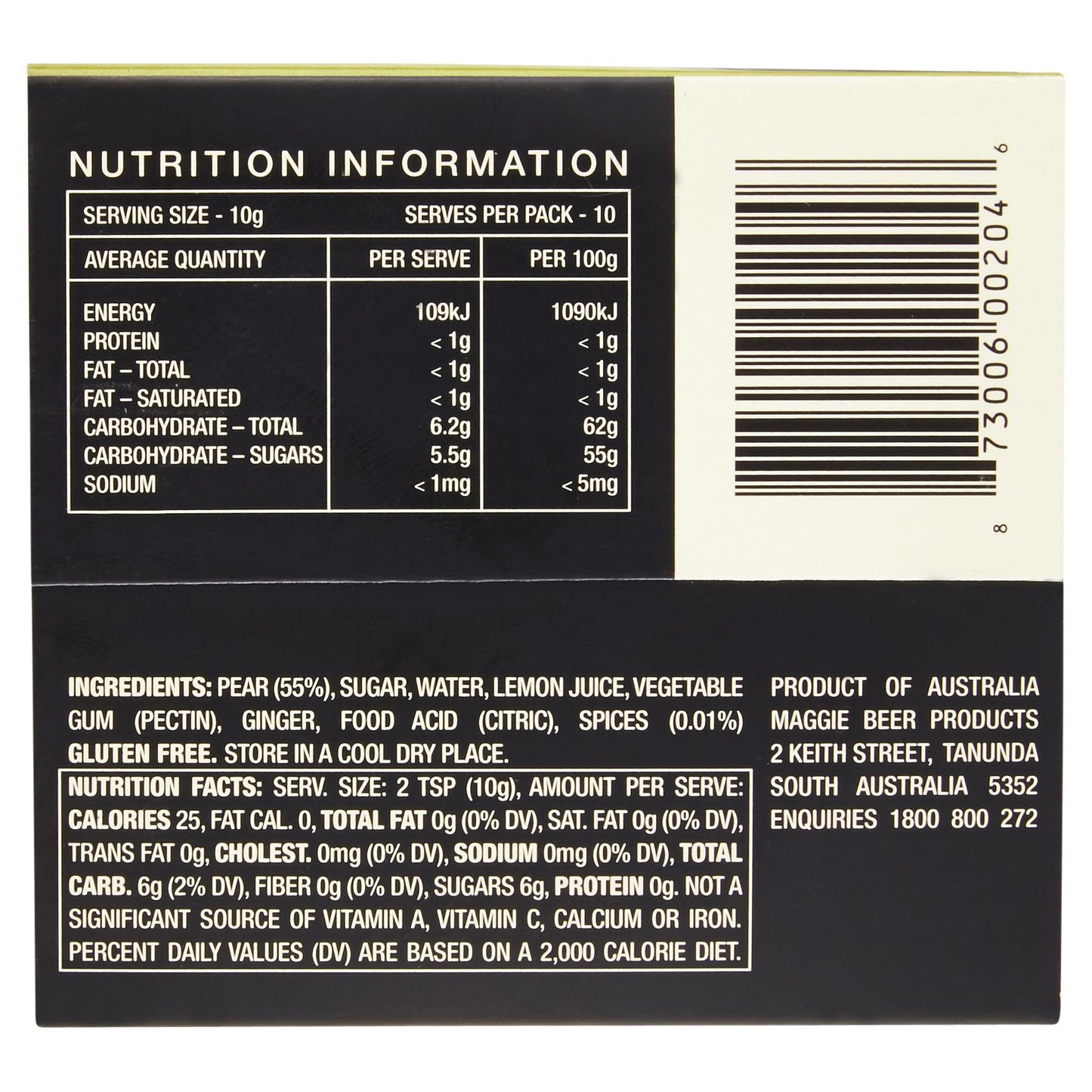 Maggie Beer Paste Spiced Pear 100g , Grocery-Antipasti - HFM, Harris Farm Markets
- 2