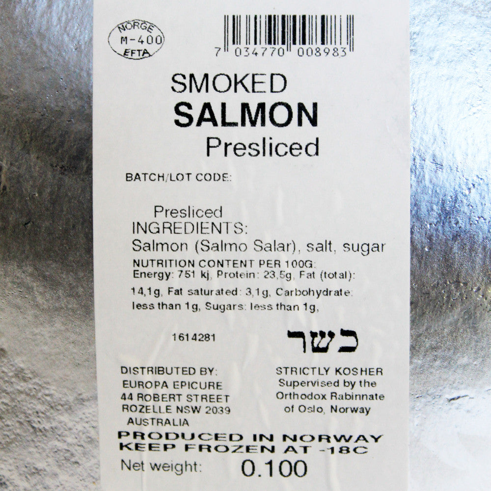 Salmon Classic Smoked Presliced 100g Gjendemsjo , Frdg3-Seafood - HFM, Harris Farm Markets
 - 2