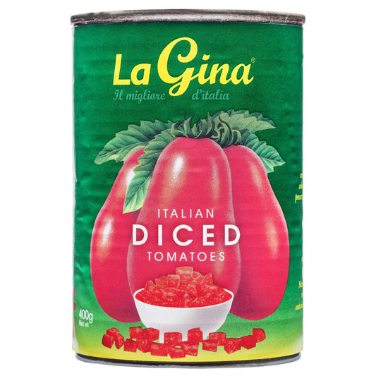 La Gina Diced Tomatoes 400g , Grocery-Can Veg - HFM, Harris Farm Markets
 - 1