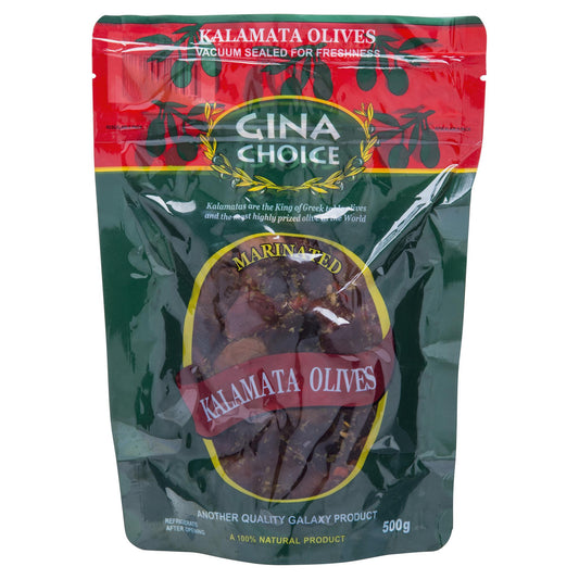 Gina Olives Kalamata 500g , Grocery-Antipasti - HFM, Harris Farm Markets
 - 1