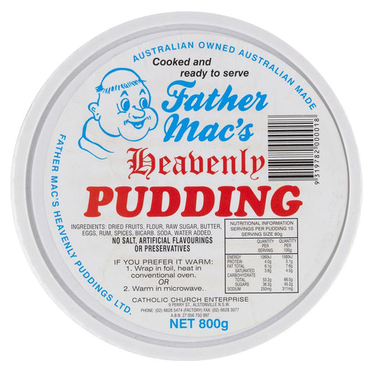 Father Macs Pudding 800g , Grocery-Confection - HFM, Harris Farm Markets
 - 1