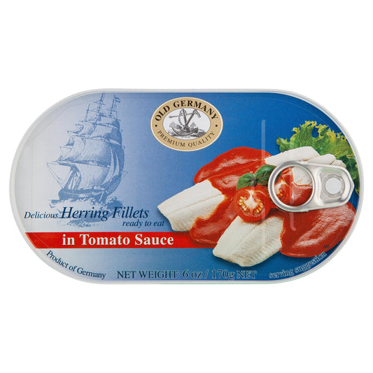 Old Germany Herrings In Tomato Sauce 170g , Grocery-Can or Jar - HFM, Harris Farm Markets
 - 1