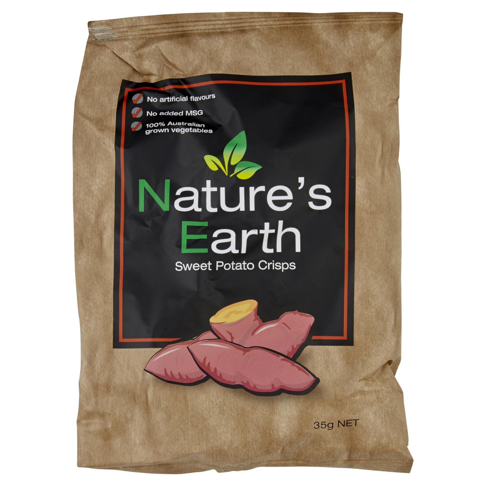 Nature's Earth Crisps Sweet Potato 35g , Grocery-Confection - HFM, Harris Farm Markets
 - 1