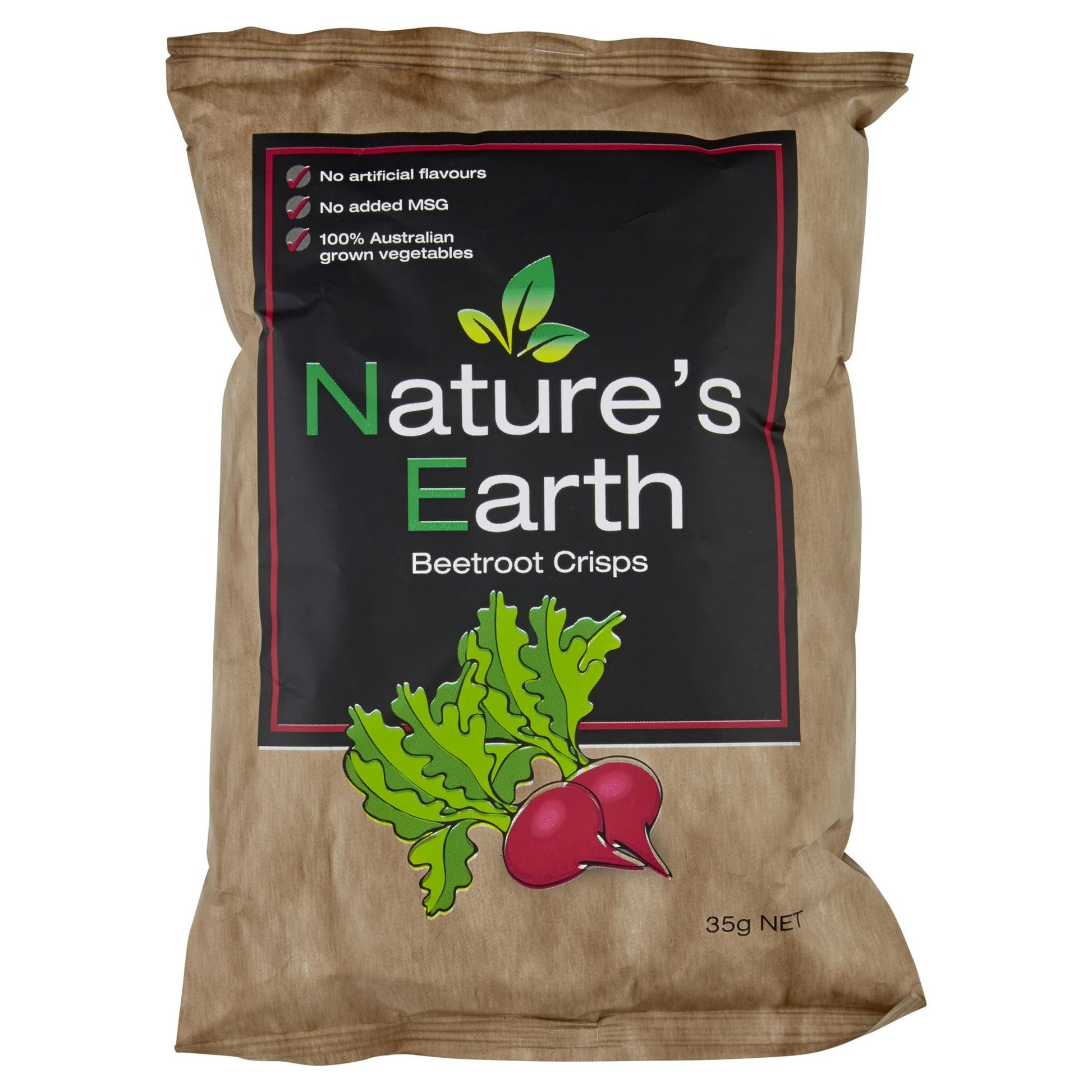 Nature's Earth Crisps Beetroot 35g , Grocery-Confection - HFM, Harris Farm Markets
 - 1