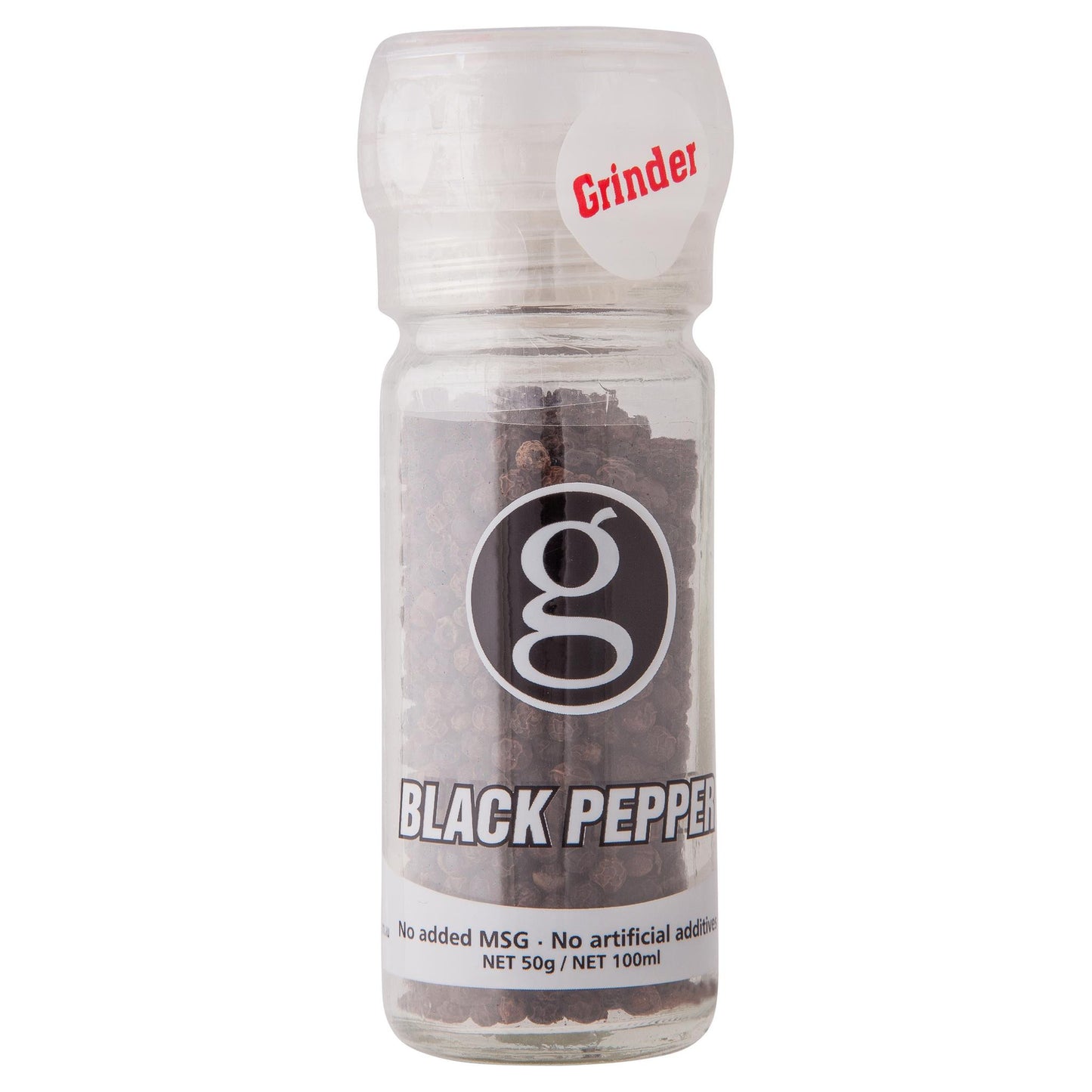 G Grinder Black Pepper 50g , Grocery-Cooking - HFM,
- 1