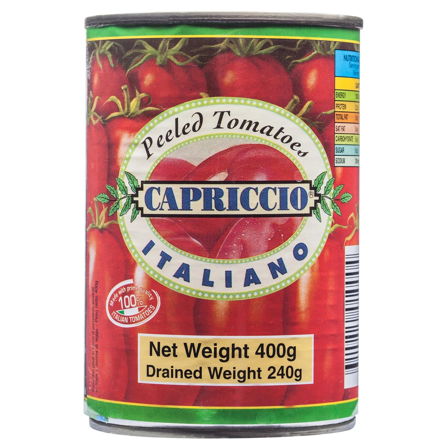 Capriccio Peeled Tomatoes 400g , Grocery-Can Veg - HFM, Harris Farm Markets
- 1