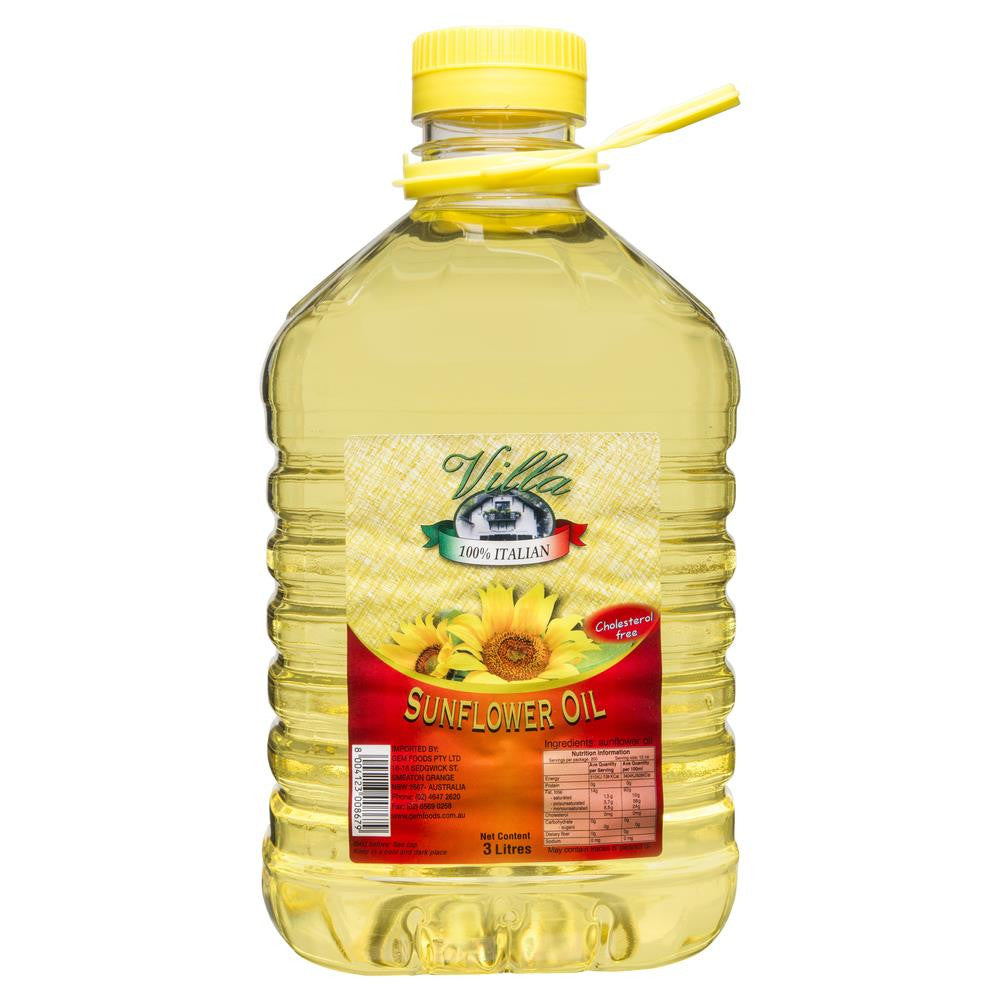 Villa Sunflower Oil 3l , Grocery-Oils - HFM, Harris Farm Markets
- 1