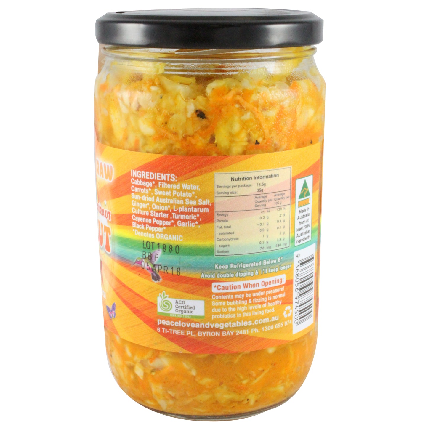 Peace Love and Vegetables Super Kraut KimChi 650g