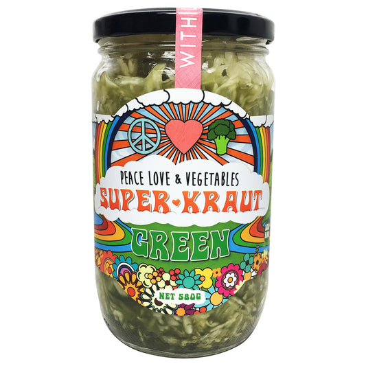 Peace Love and Vegetables Super Kraut Green 580g