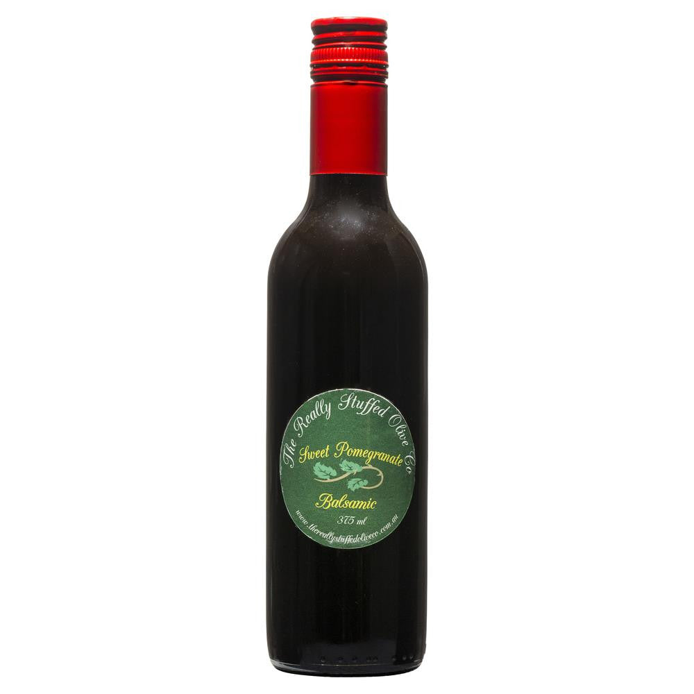 Really Stuffed Olive Co Sweet Pomegranate Balsamic 375ml , Grocery-Oils - HFM, Harris Farm Markets
- 1