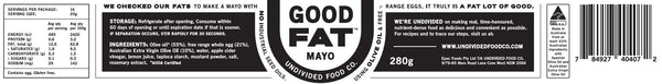 Undivided Food Co Good Fat Mayo 280g