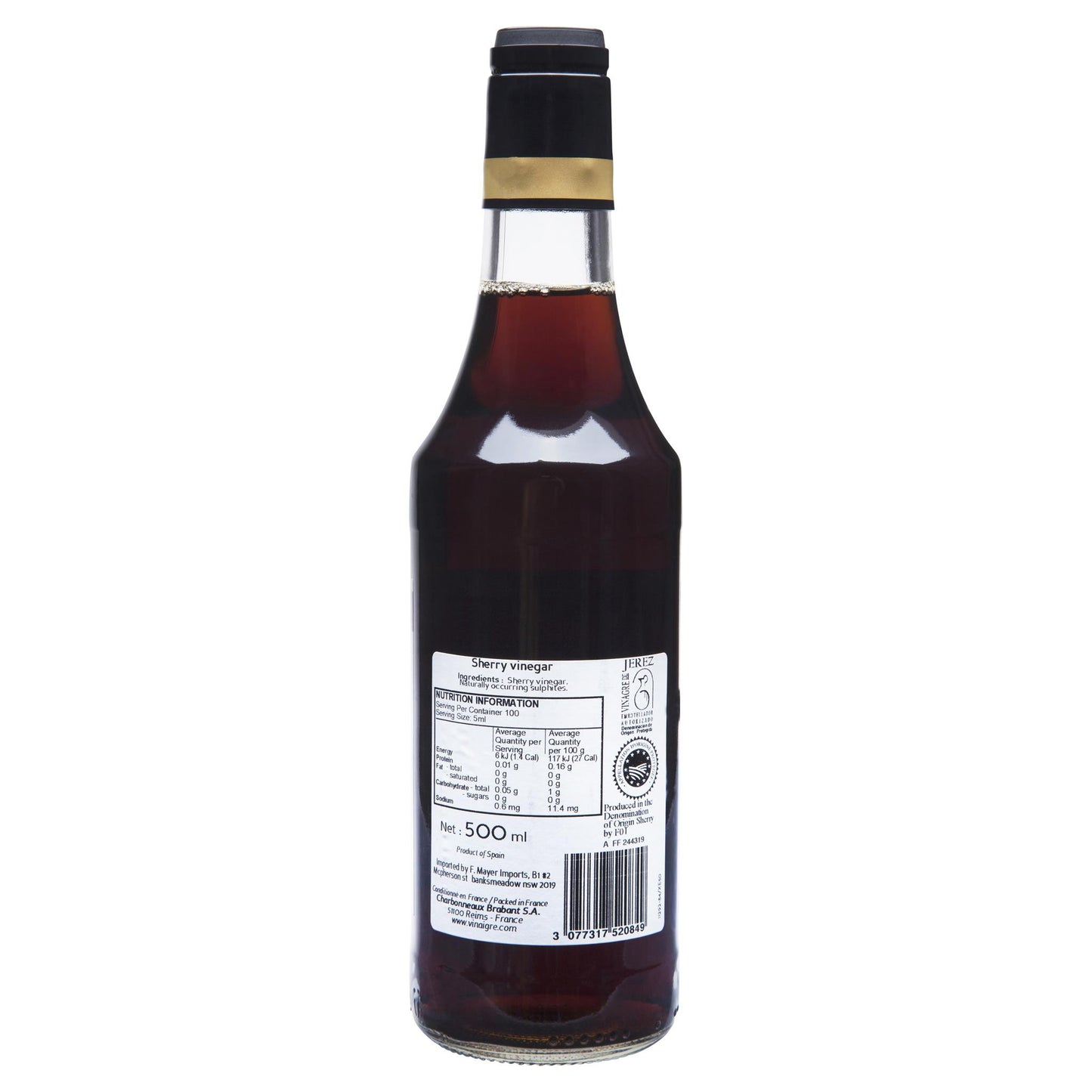 Beaufor Sherry Vinegar 500ml , Grocery-Vinegar - HFM, Harris Farm Markets
- 2