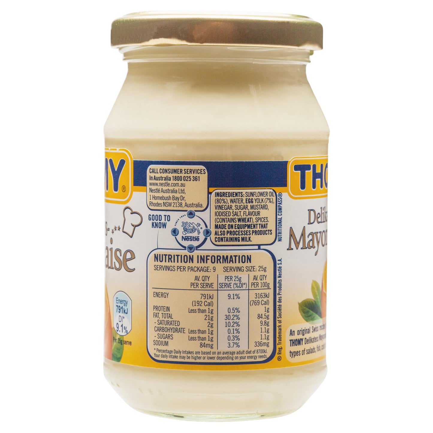 Thomy Mayonnaise 235g , Grocery-Cooking - HFM, Harris Farm Markets
- 3