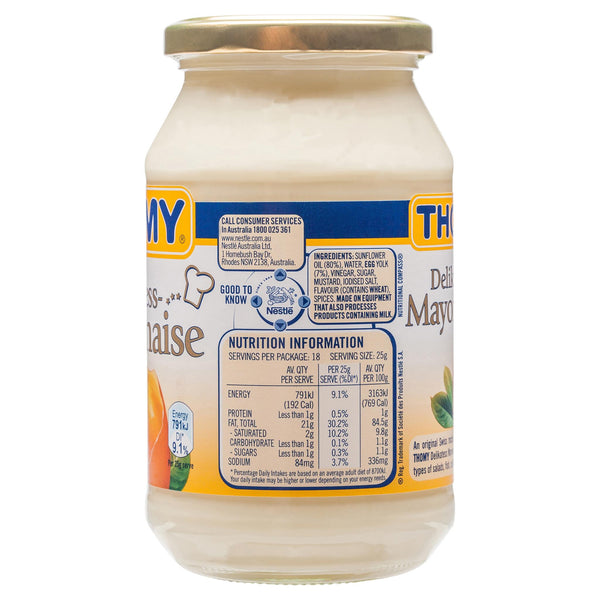 Thomy Mayonnaise 470g , Grocery-Cooking - HFM, Harris Farm Markets
 - 2