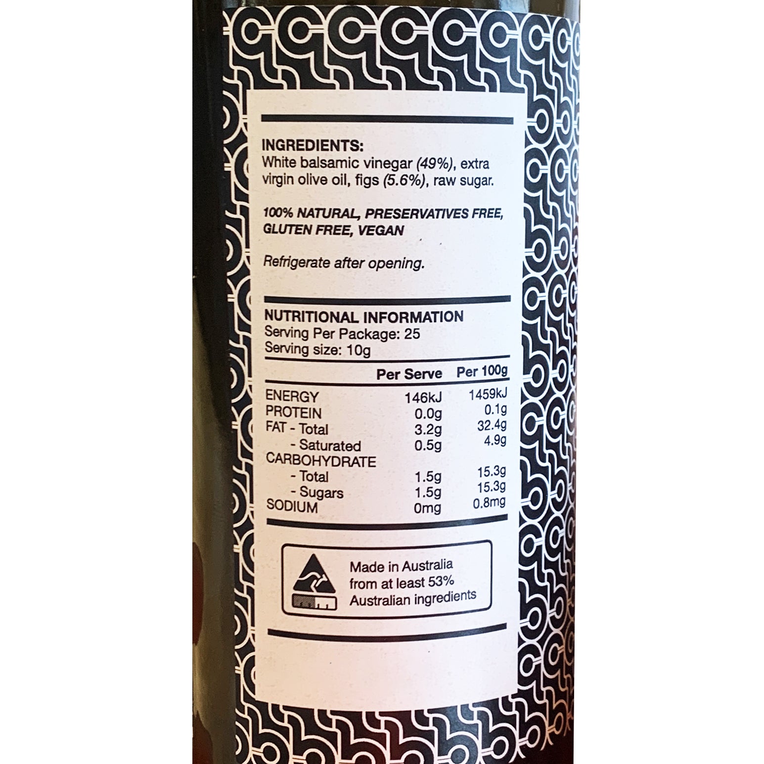 Luca Ciano White Balsamic and Fig Dressing | Harris Farm Online