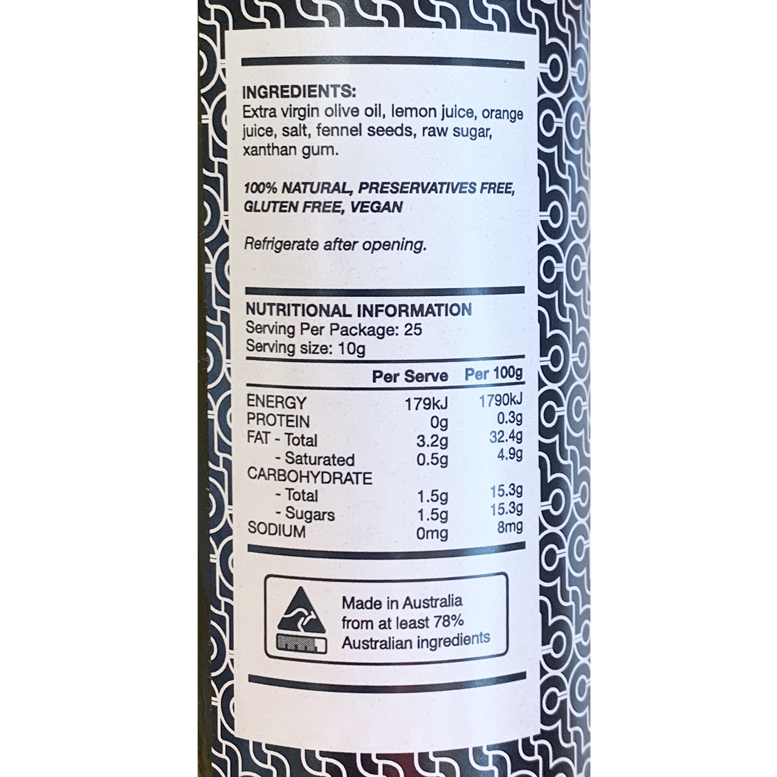 Luca Ciano Sicilian Citrus Evoo Dressing | Harris Farm Online