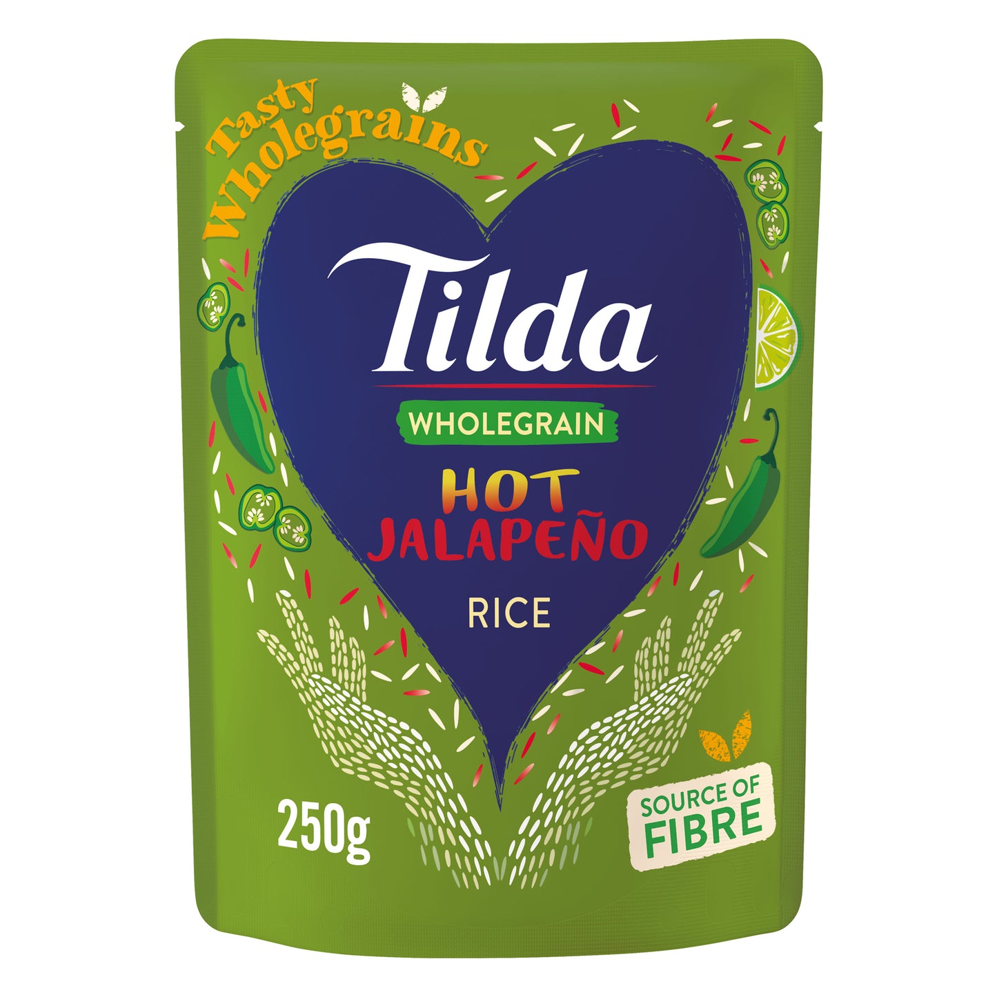 Tilda Wholegrain Rice Hot Jalapeno 250g | Harris Farm Online