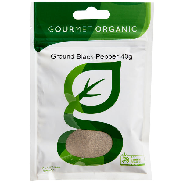 Gourmet Organic Herbs Pepper Black Ground | Harris Farm Online