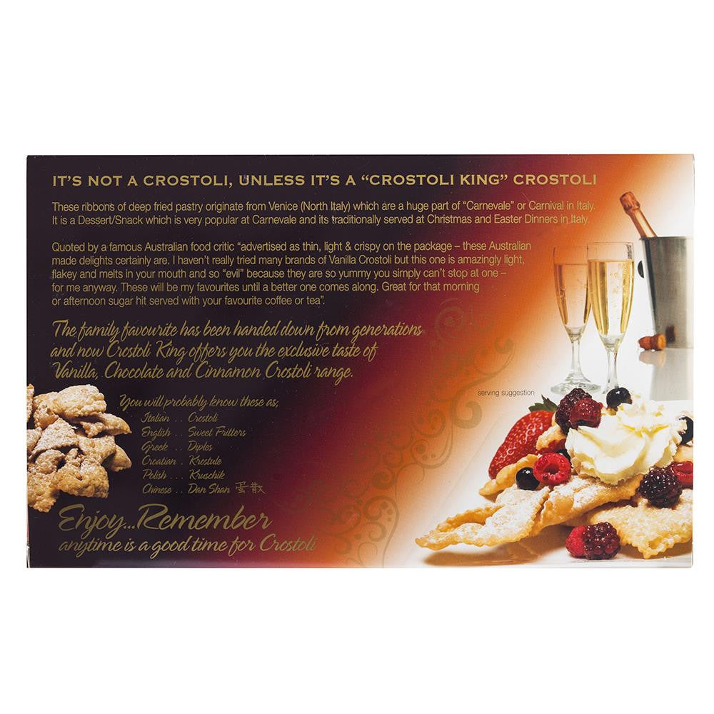 Crostoli King Vanilla Crostoli 150g , Grocery-Biscuits - HFM, Harris Farm Markets
- 2
