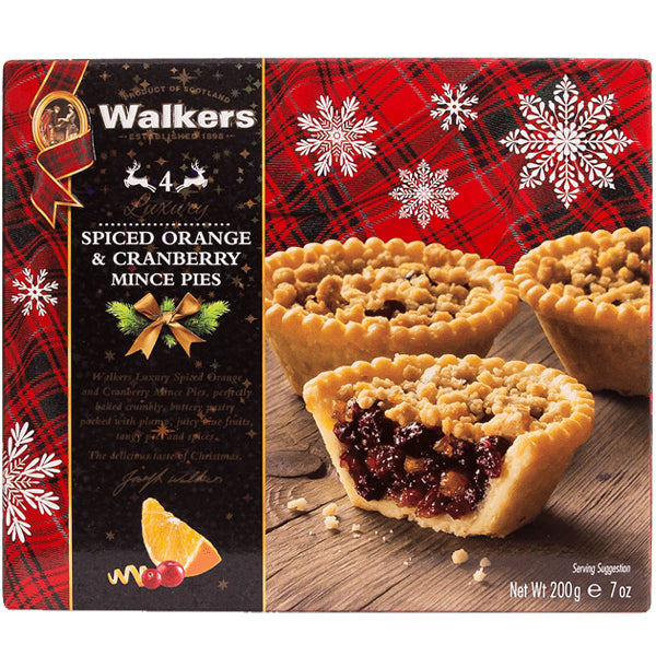 Walkers Spiced Orange and Cranberry Mince Pies | Harris Farm Online